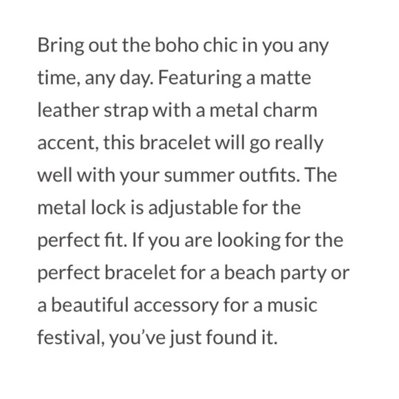 🏖️ BOHO BROWN LEATHER BRACELET WITH STAINLESS STEEL SLIDE ENGRAVED “BEACH GIRL” - Picture 3 of 10